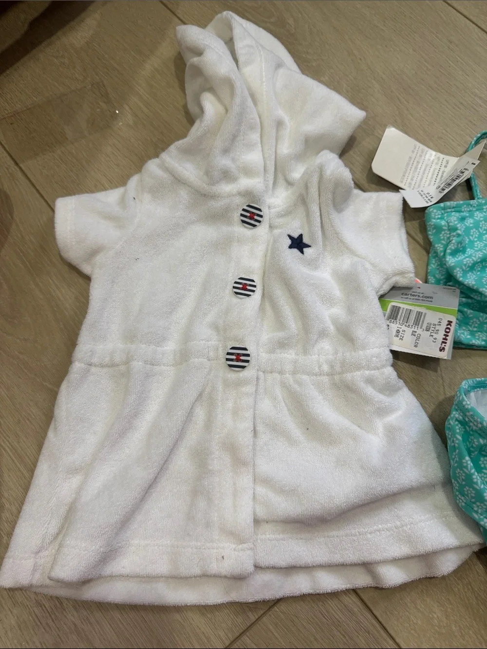 3 month baby girl swimsuit + coverup